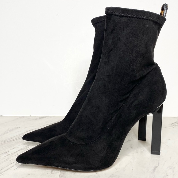 Schutz Benine Black Pointy Toe Bootie 10B - Picture 1 of 14
